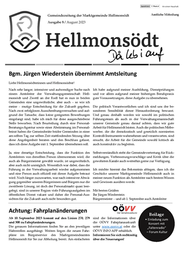 Gemeindezeitung August 2023